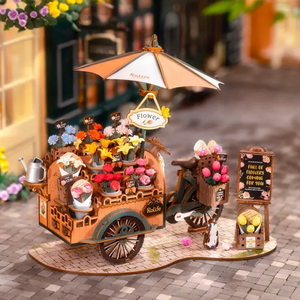 Puzzle 3D Chariot de fleurs