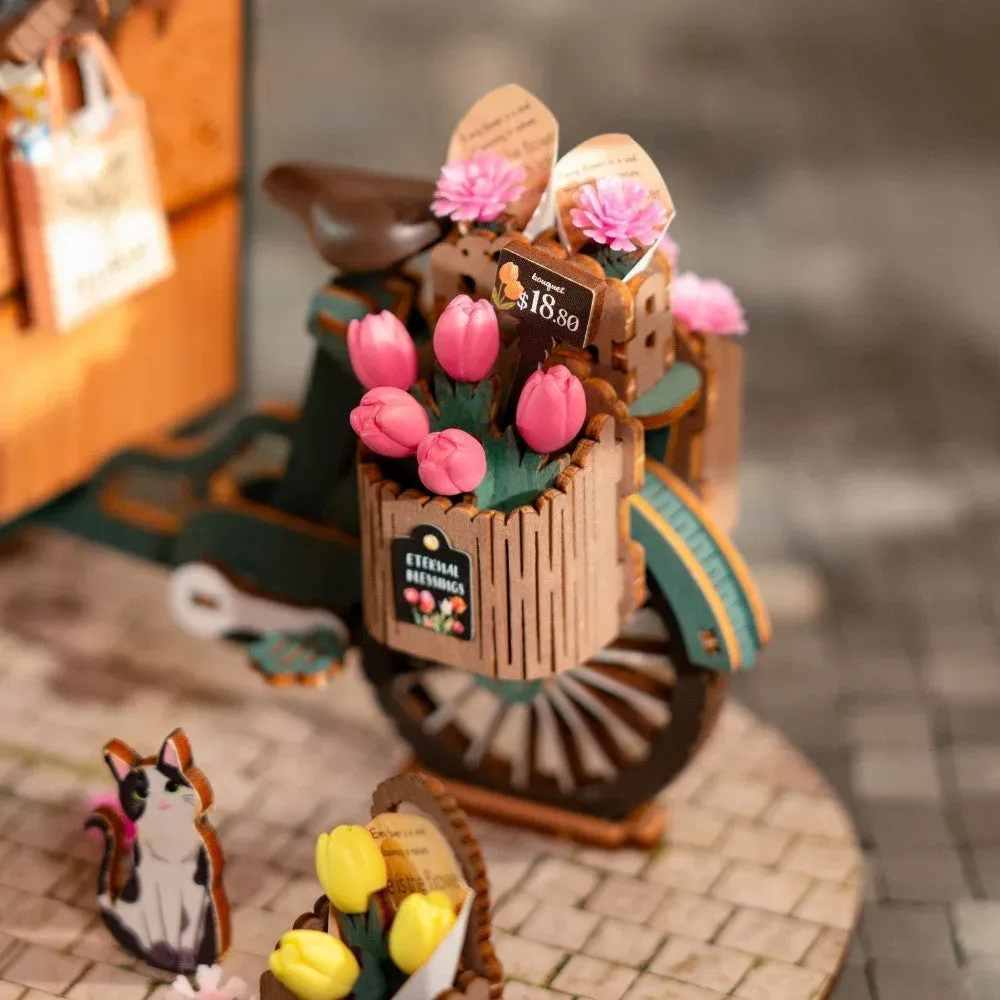 Puzzle 3D Chariot de fleurs : vue 4
