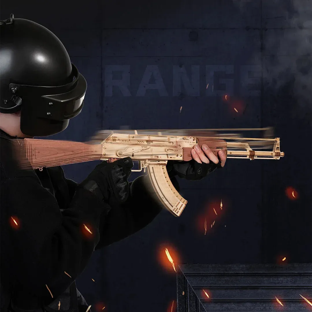 Puzzle 3D Fusil d'assaut AK-47 : vue 3