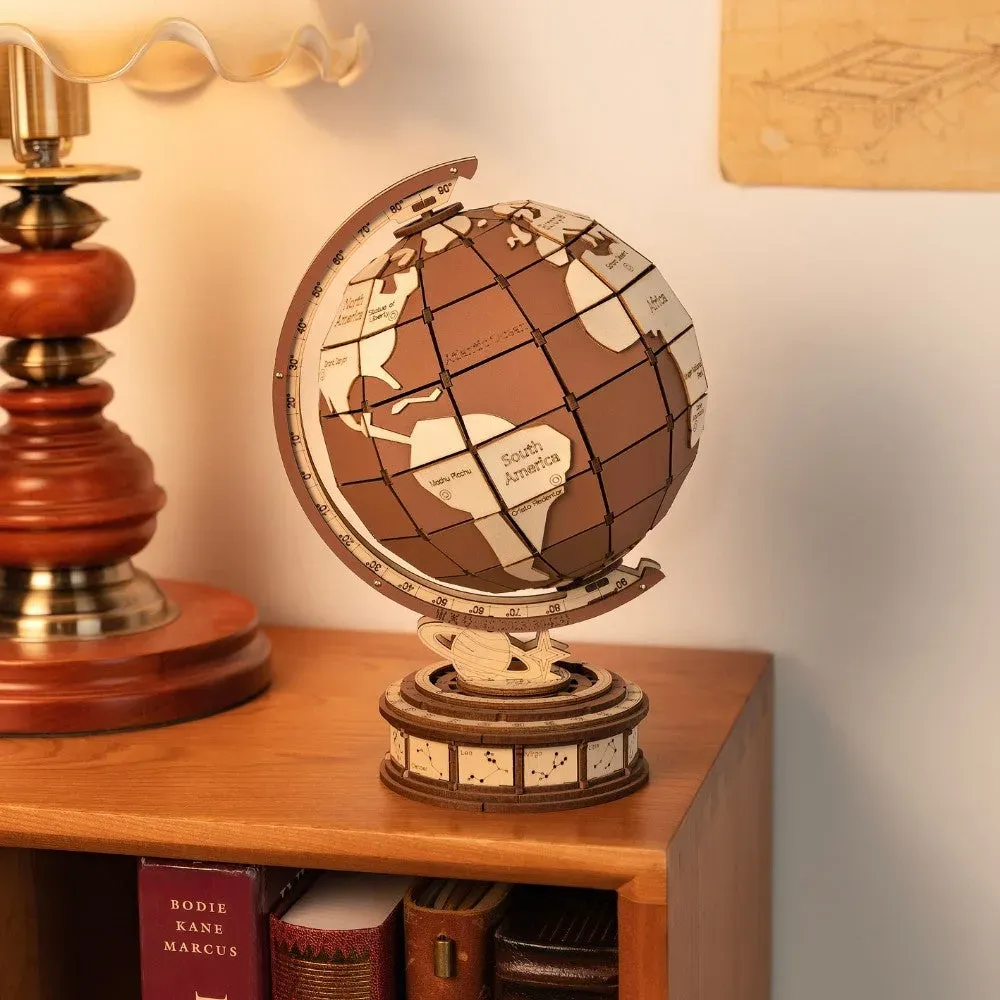 Puzzle 3D globe terrestre : vue 3