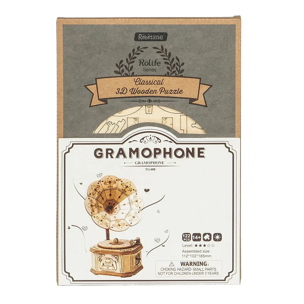 Puzzle 3D Gramophone : vue 3