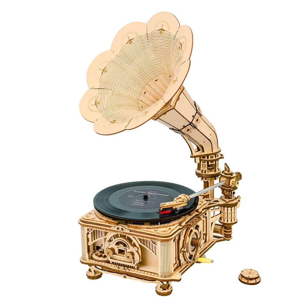 Puzzle 3D Gramophone classique : vue 2