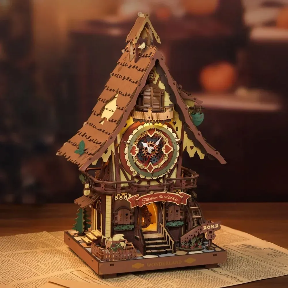 Puzzle 3D horloge à coucou : vue 3