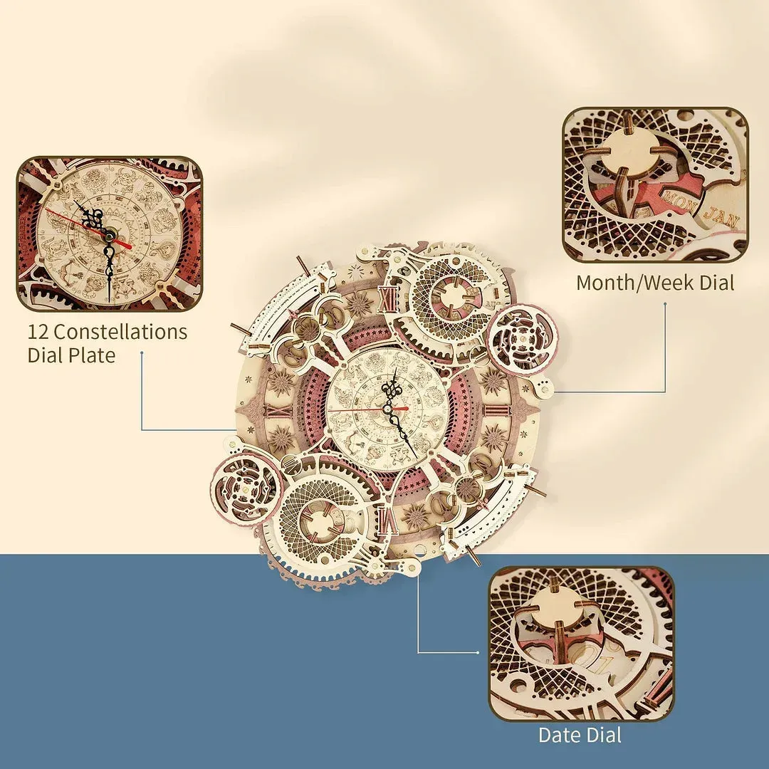 Puzzle 3D horloge murale du zodiaque : vue 4