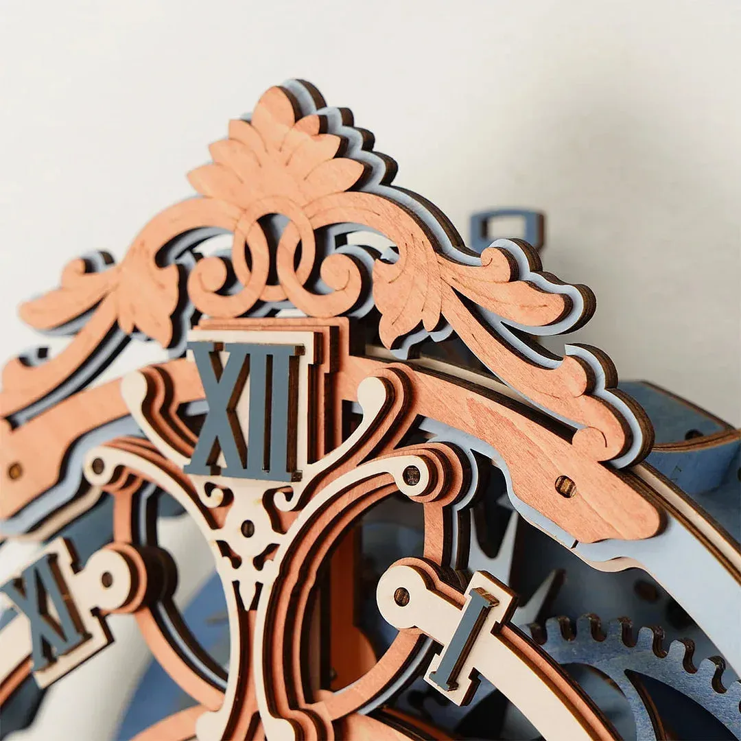 Puzzle 3D horloge murale romantique : vue 3