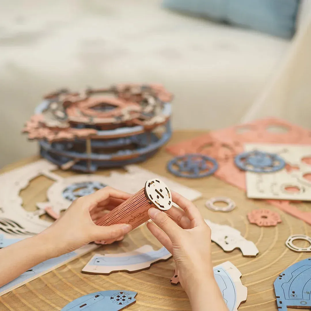 Puzzle 3D horloge murale romantique : vue 4