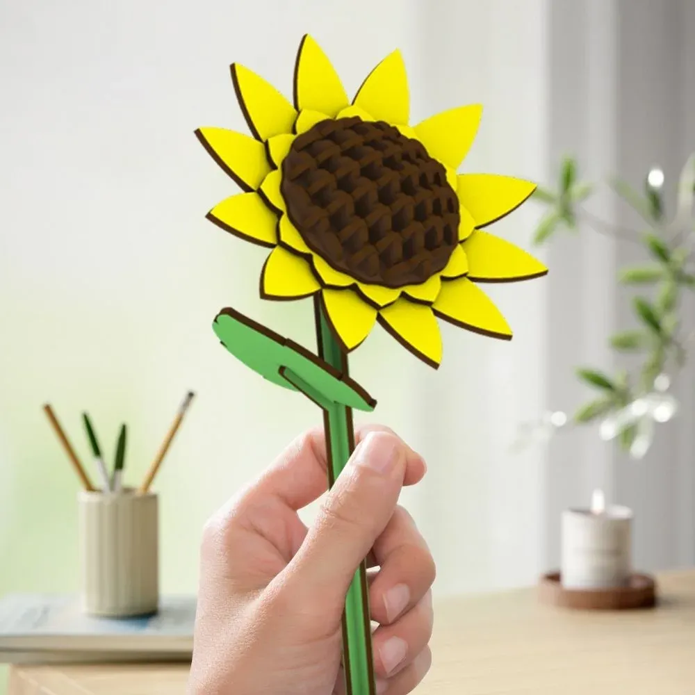 Puzzle 3D joli tournesol : vue 4