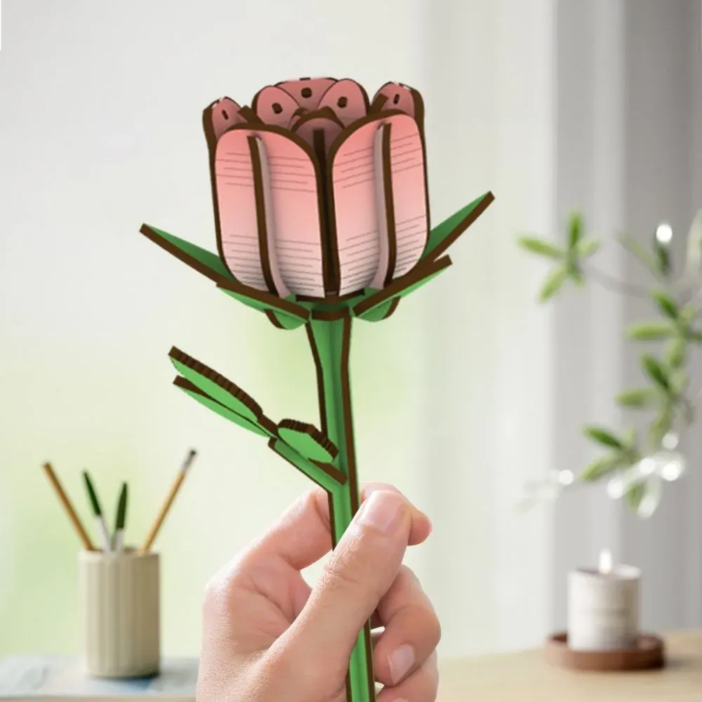 Puzzle 3D La Rose : vue 4