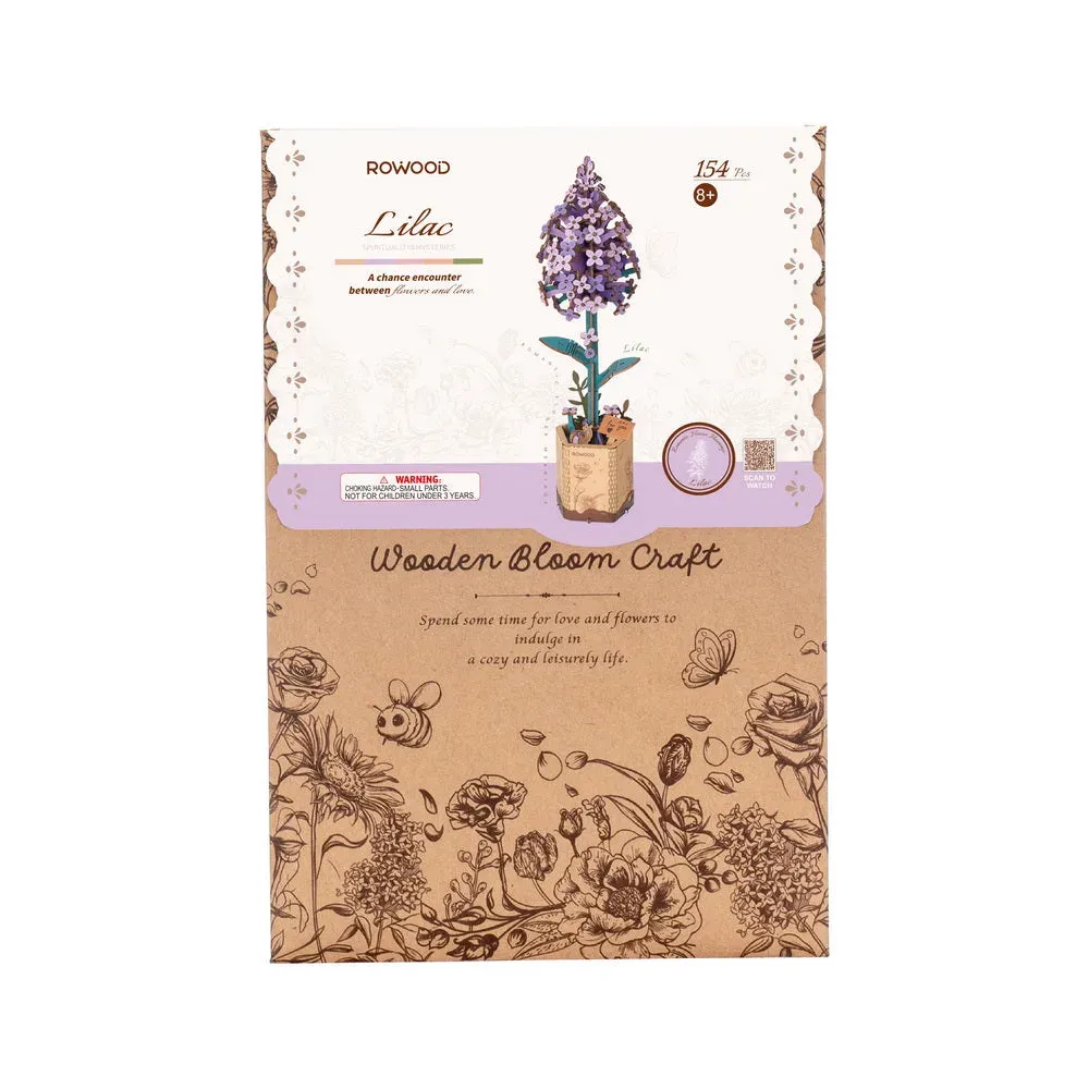 Puzzle 3D Lilas : vue 3
