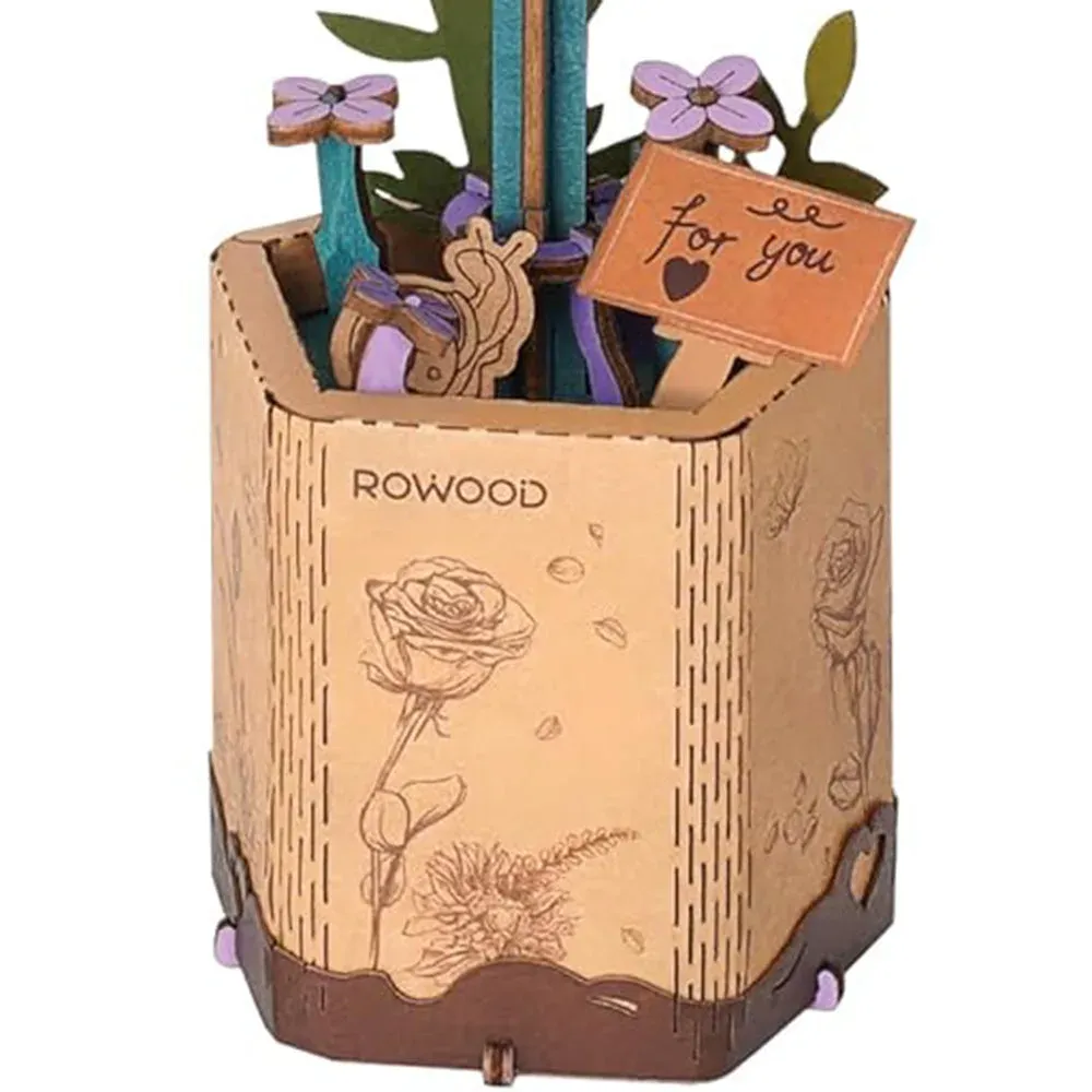 Puzzle 3D Lilas : vue 4