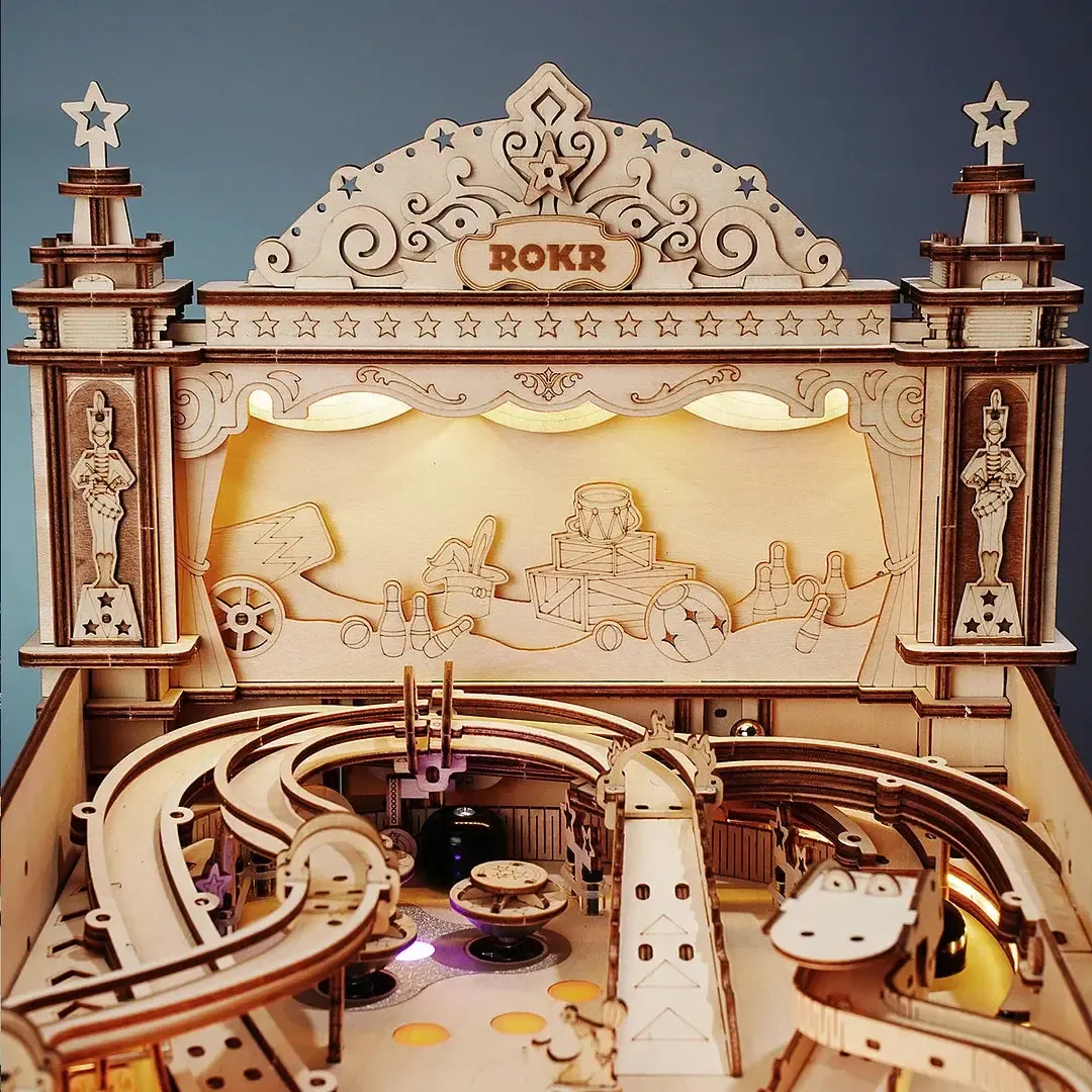 Puzzle 3D Machine de flipper : vue 3