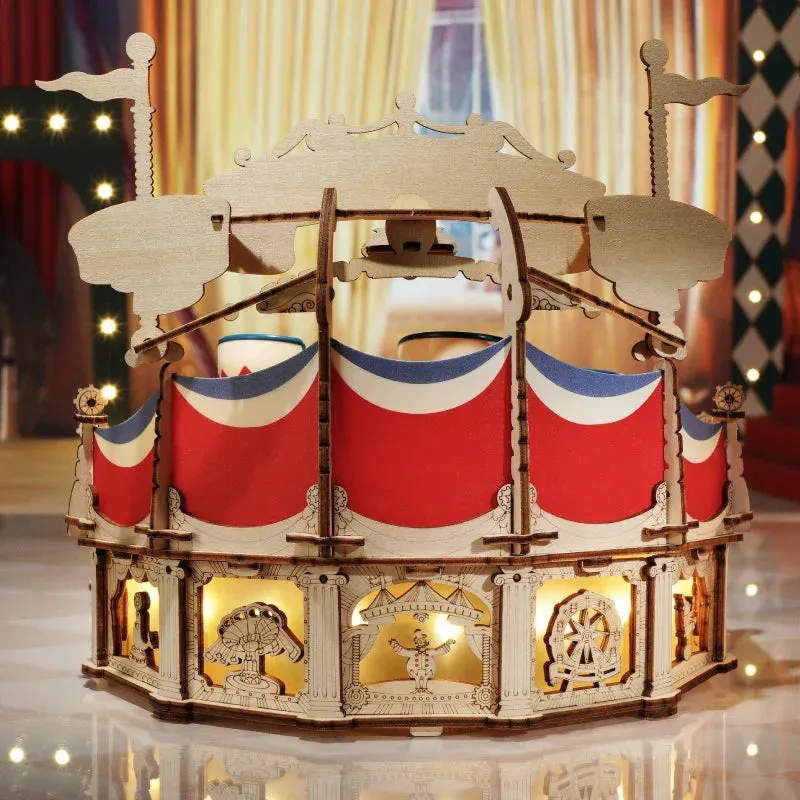 Puzzle 3D manège Tilt-A-Whirl : vue 3