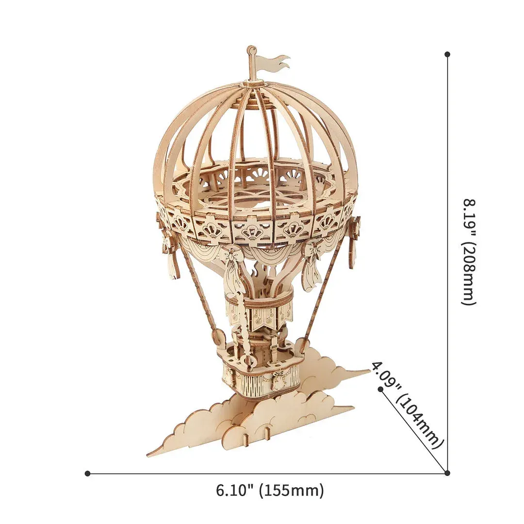 Puzzle 3D montgolfière : vue 3