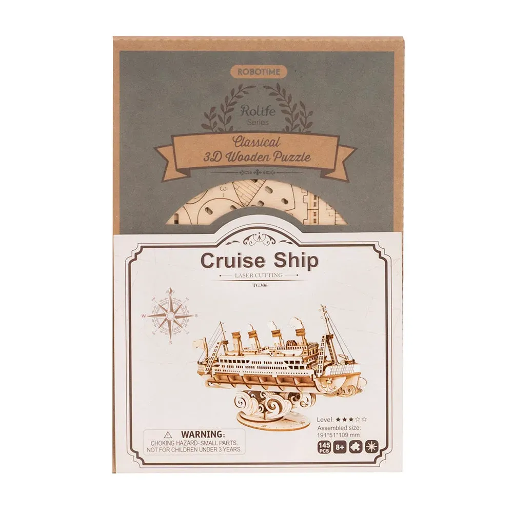 Puzzle 3D navire de croisière : vue 3