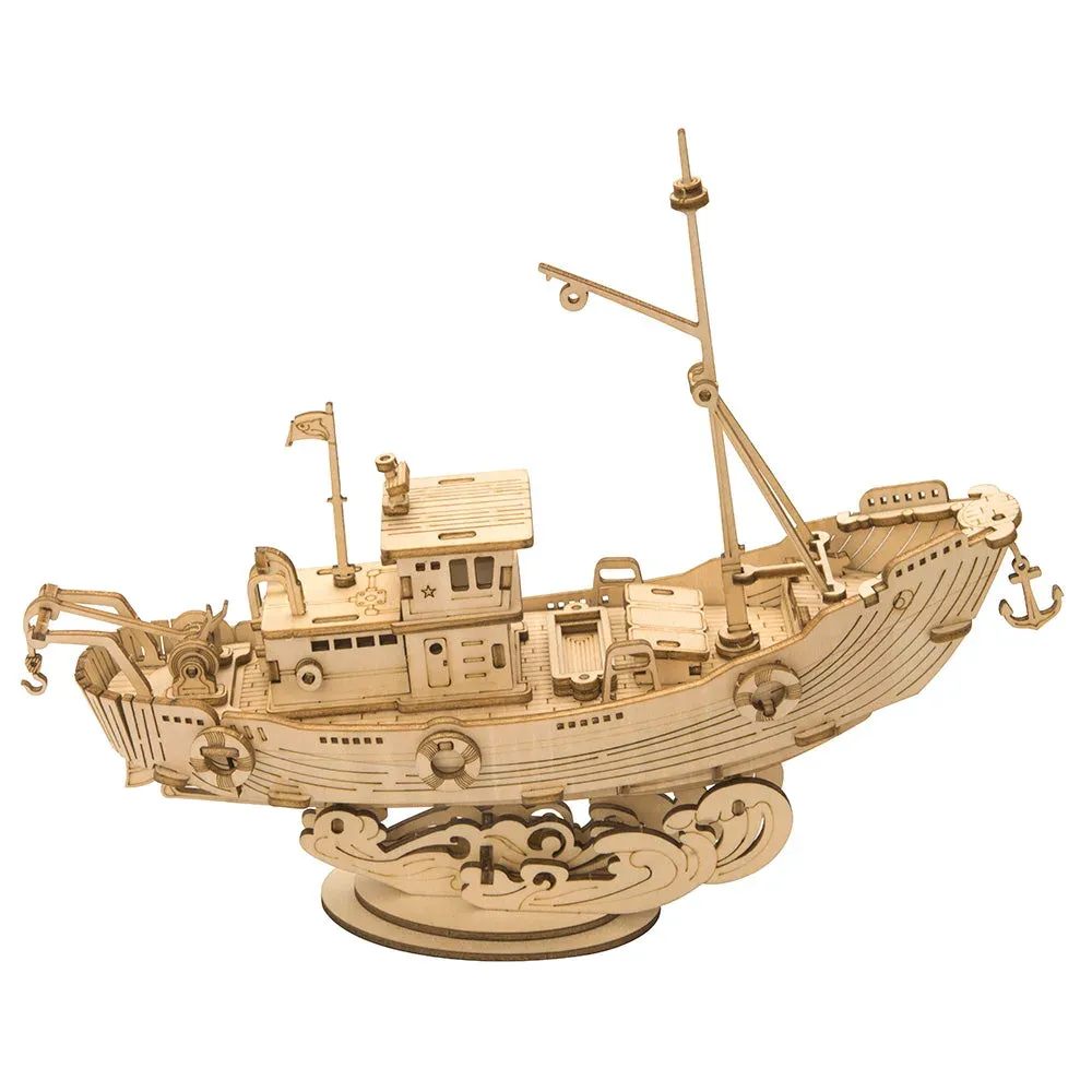 Puzzle 3D Navire de pêche : vue 2