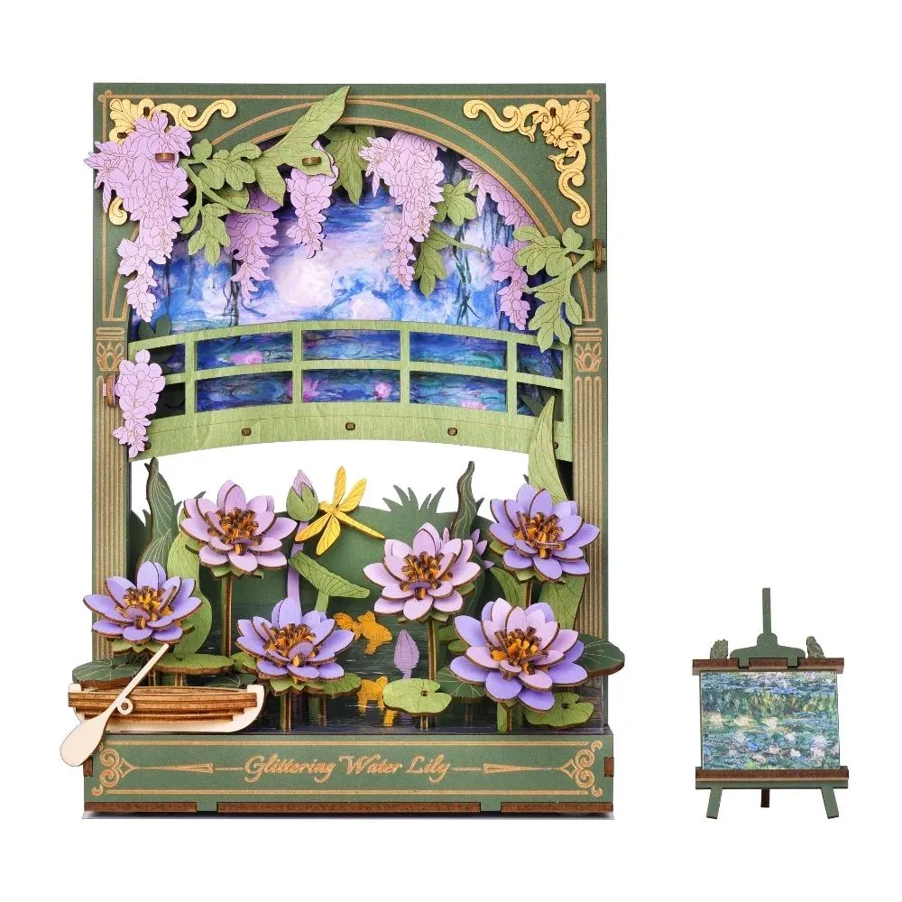 Puzzle 3D Nénuphar scintillant : vue 2