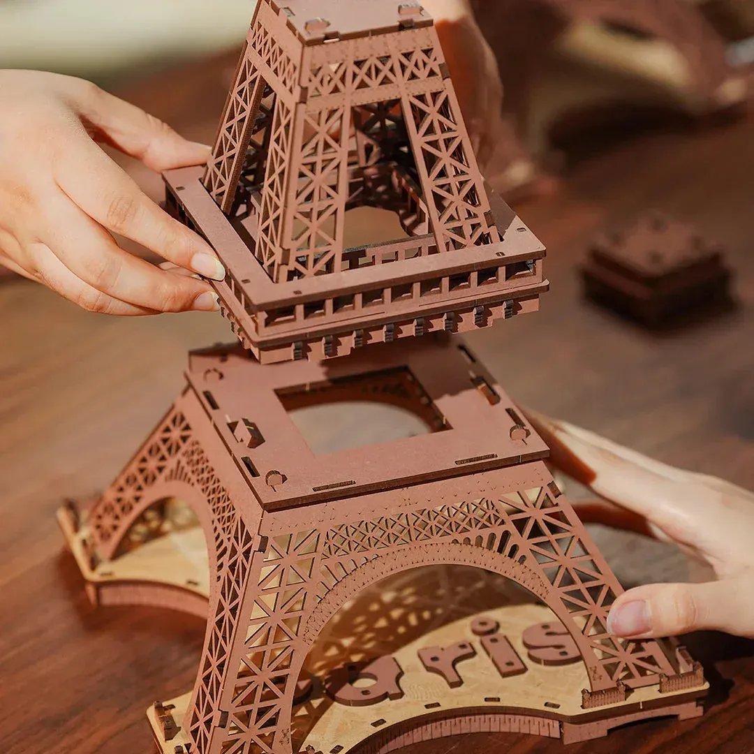 Puzzle 3D Nuit de la Tour Eiffel : vue 4