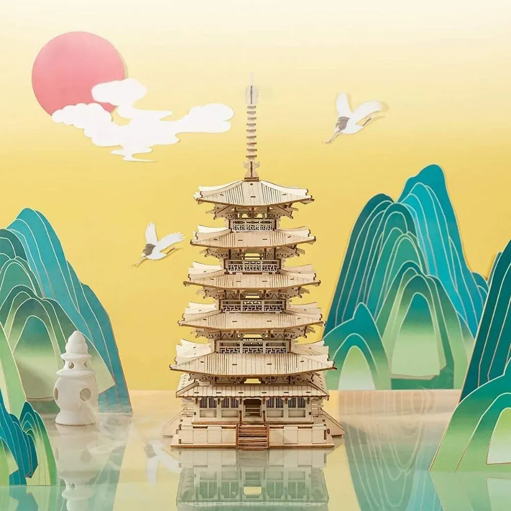 Puzzle 3D Pagode à cinq étages