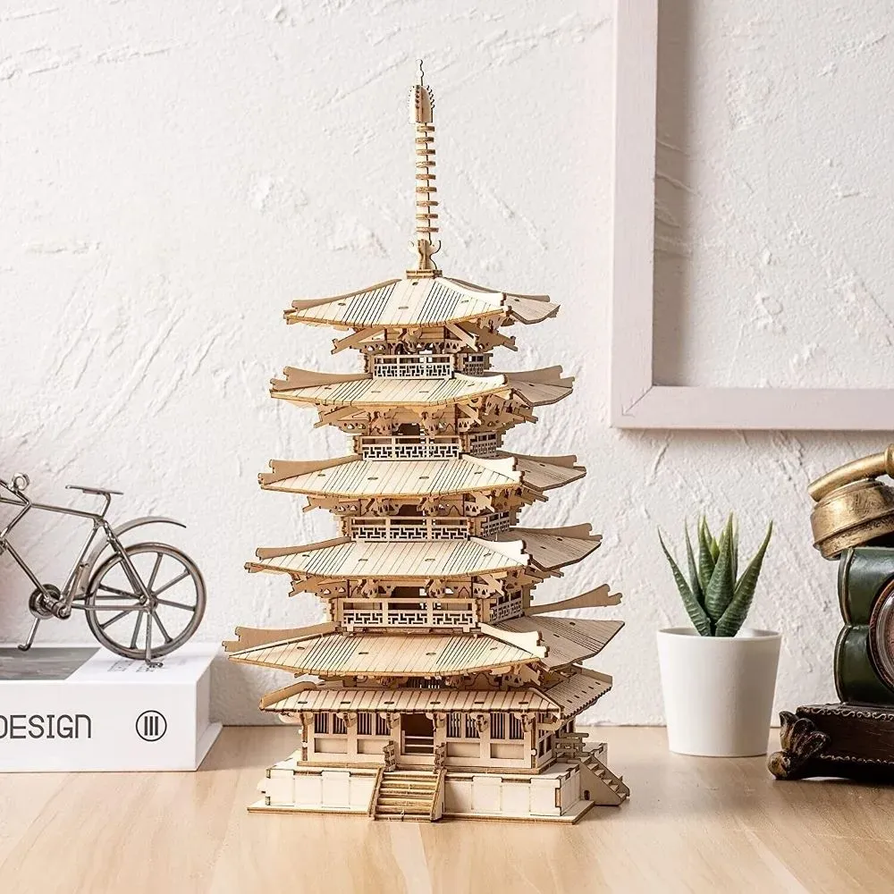 Puzzle 3D Pagode à cinq étages : vue 4