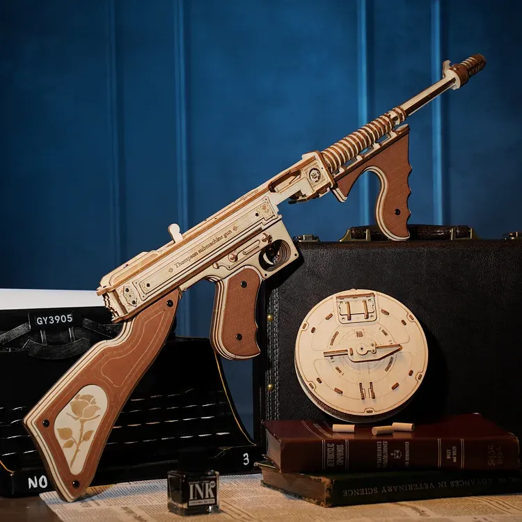 Puzzle 3D pistolet mitrailleur : vue 2