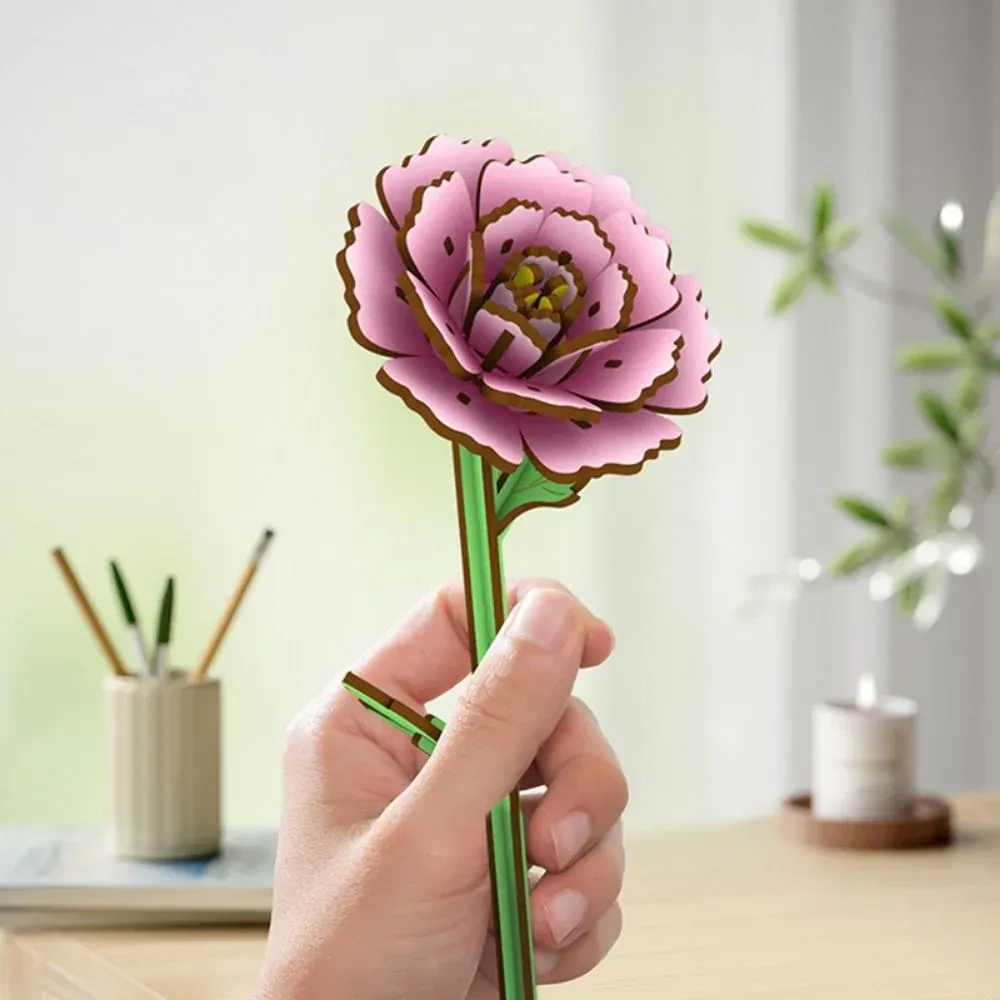 Puzzle 3D pivoine : vue 4
