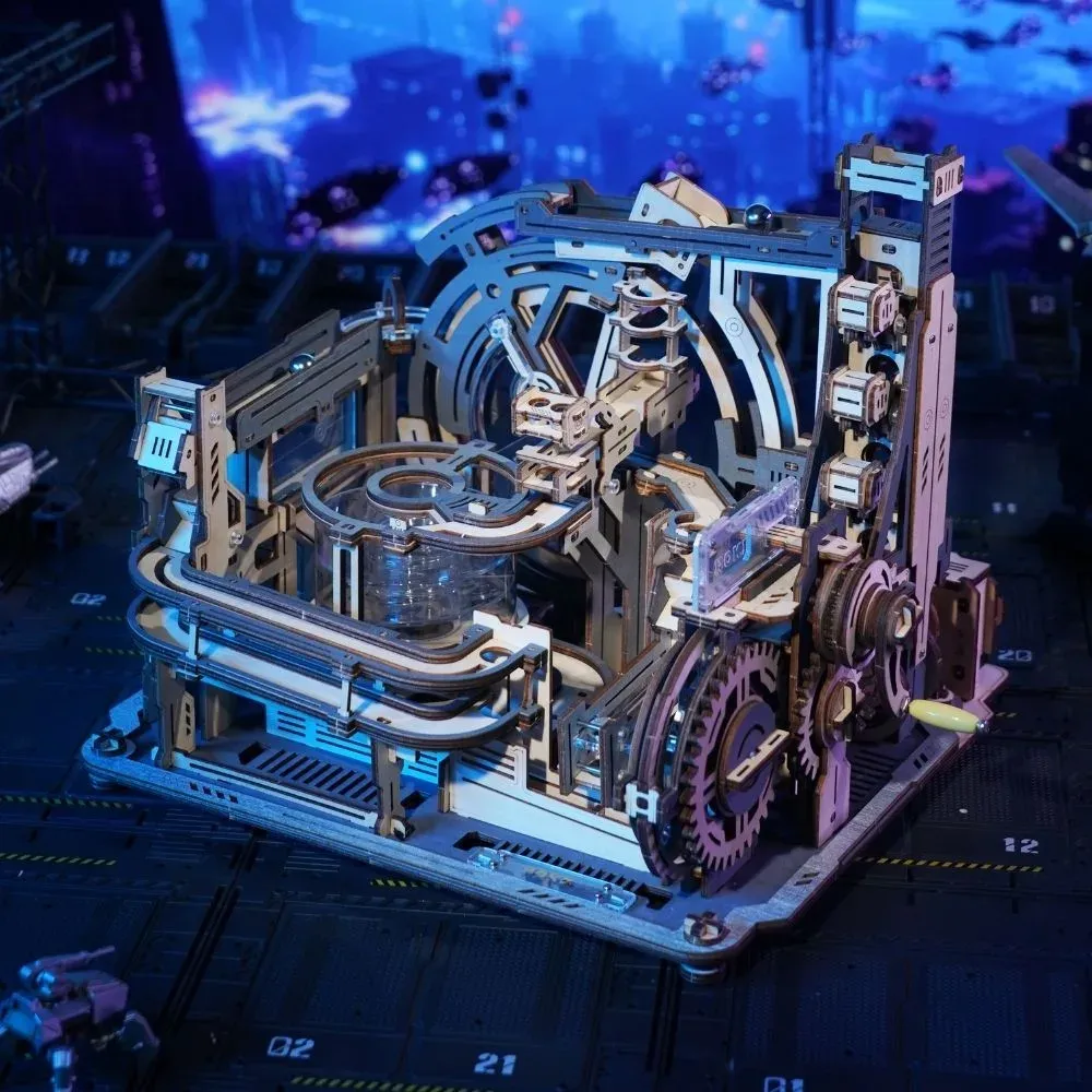 Puzzle 3D Port spatial à billes