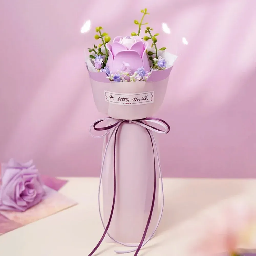 Puzzle 3D Rose pourpre