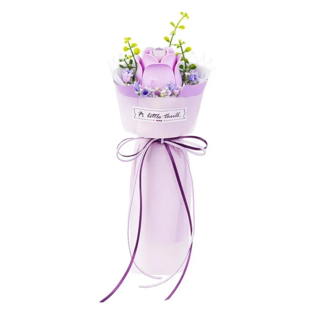 Puzzle 3D Rose pourpre : vue 2