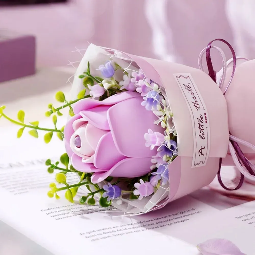Puzzle 3D Rose pourpre : vue 4