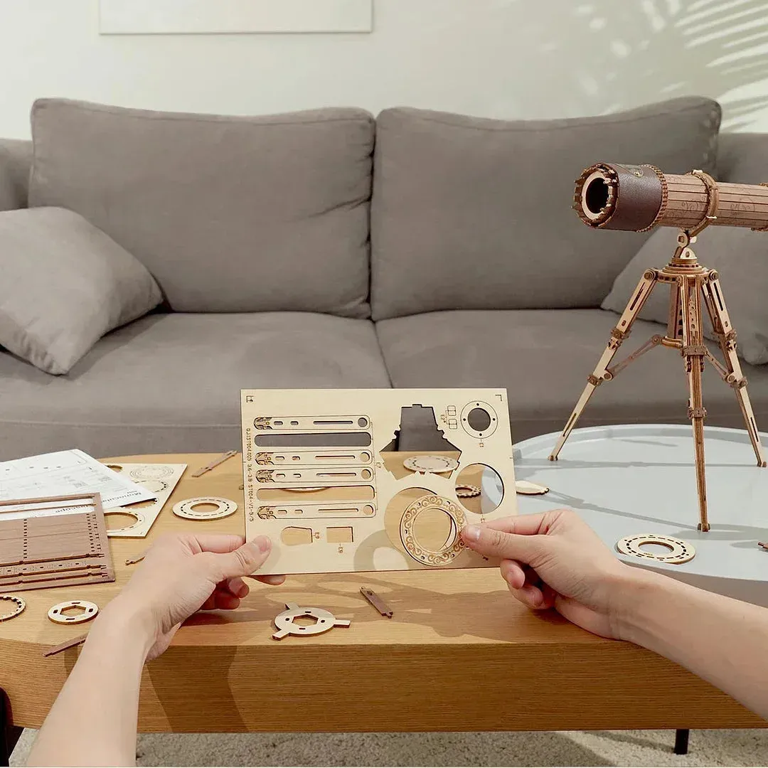 Puzzle 3D télescope monoculaire : vue 3
