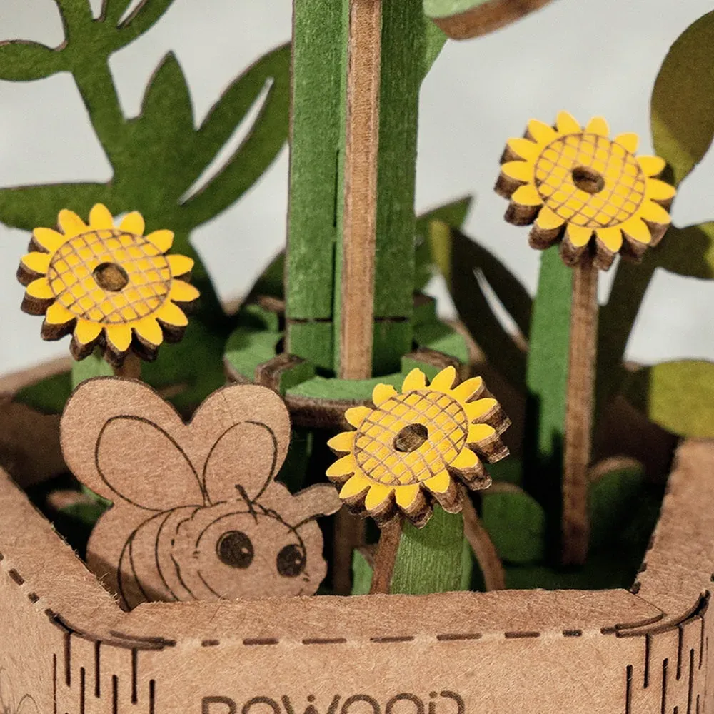 Puzzle 3D Tournesol : vue 4