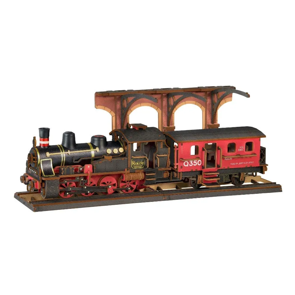 Puzzle 3D Train à vapeur vintage : vue 2