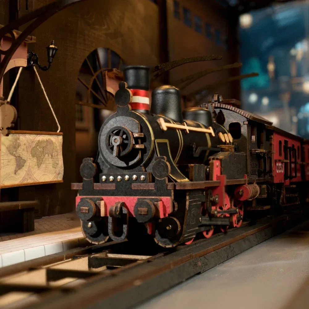 Puzzle 3D Train à vapeur vintage : vue 3