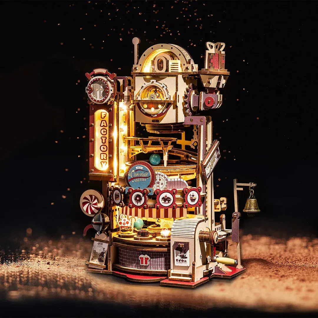 Puzzle 3D usine de chocolat marbre