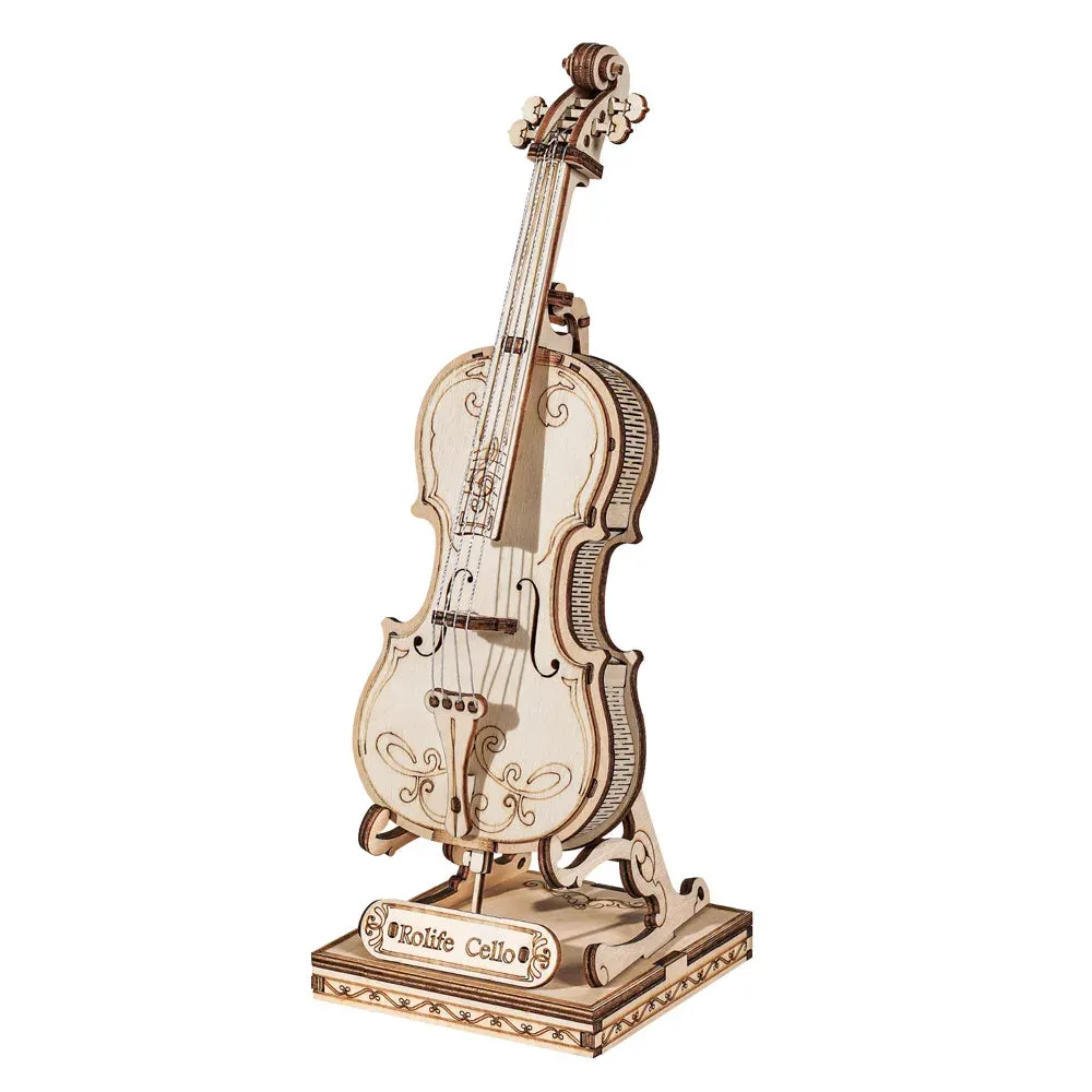 Puzzle 3D Violoncelle : vue 2