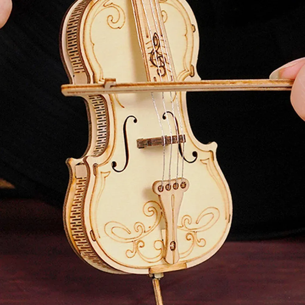 Puzzle 3D Violoncelle : vue 4