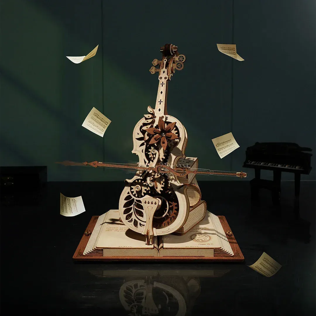 Puzzle 3D Violoncelle magique : vue 3