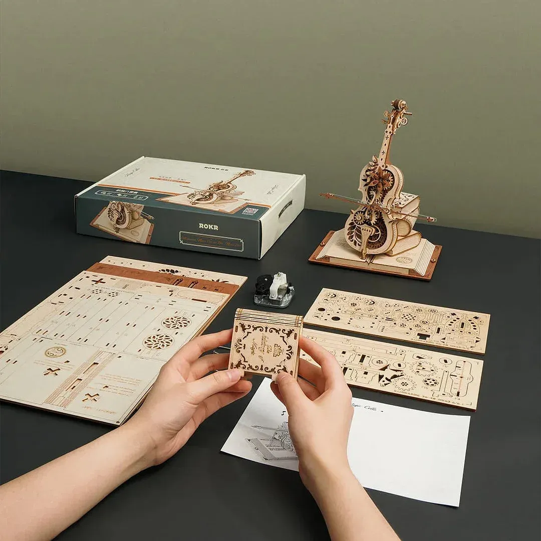 Puzzle 3D Violoncelle magique : vue 4