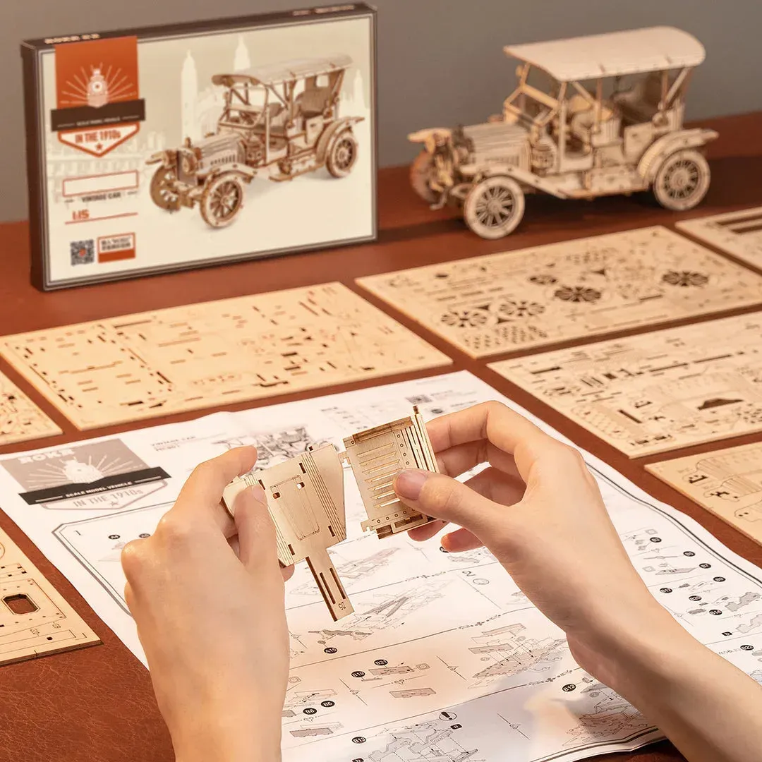 Puzzle 3D voiture ancienne : vue 4