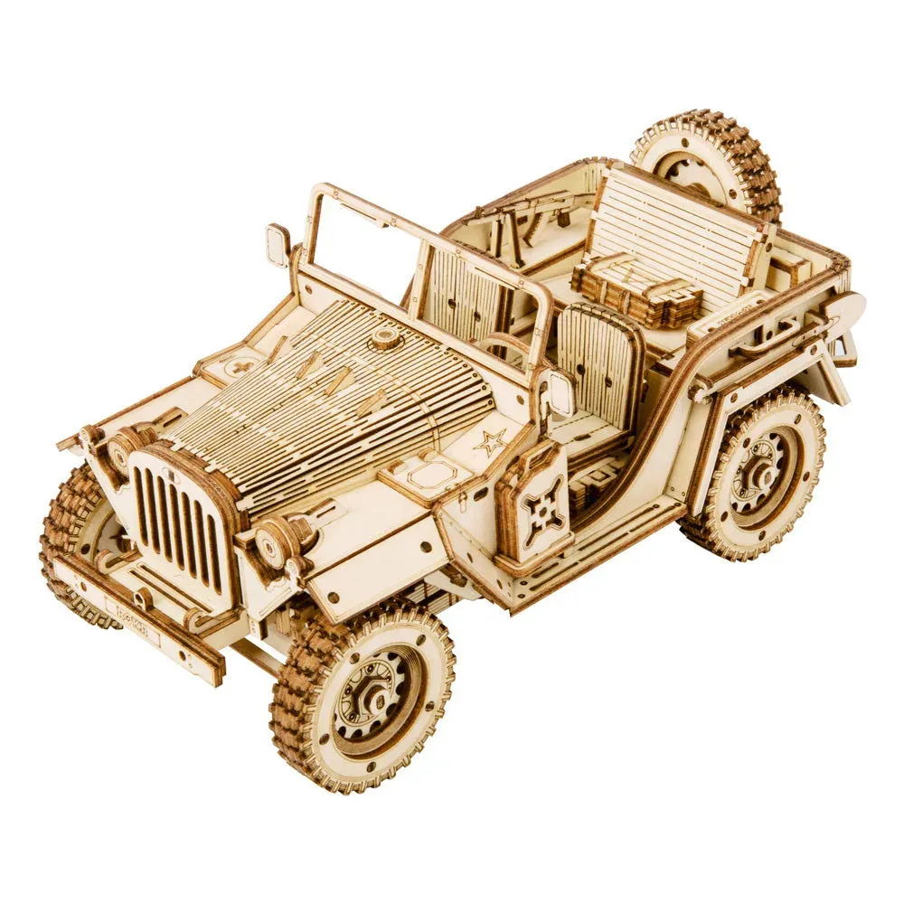 Puzzle 3D voiture de terrain de l'armée : vue 2