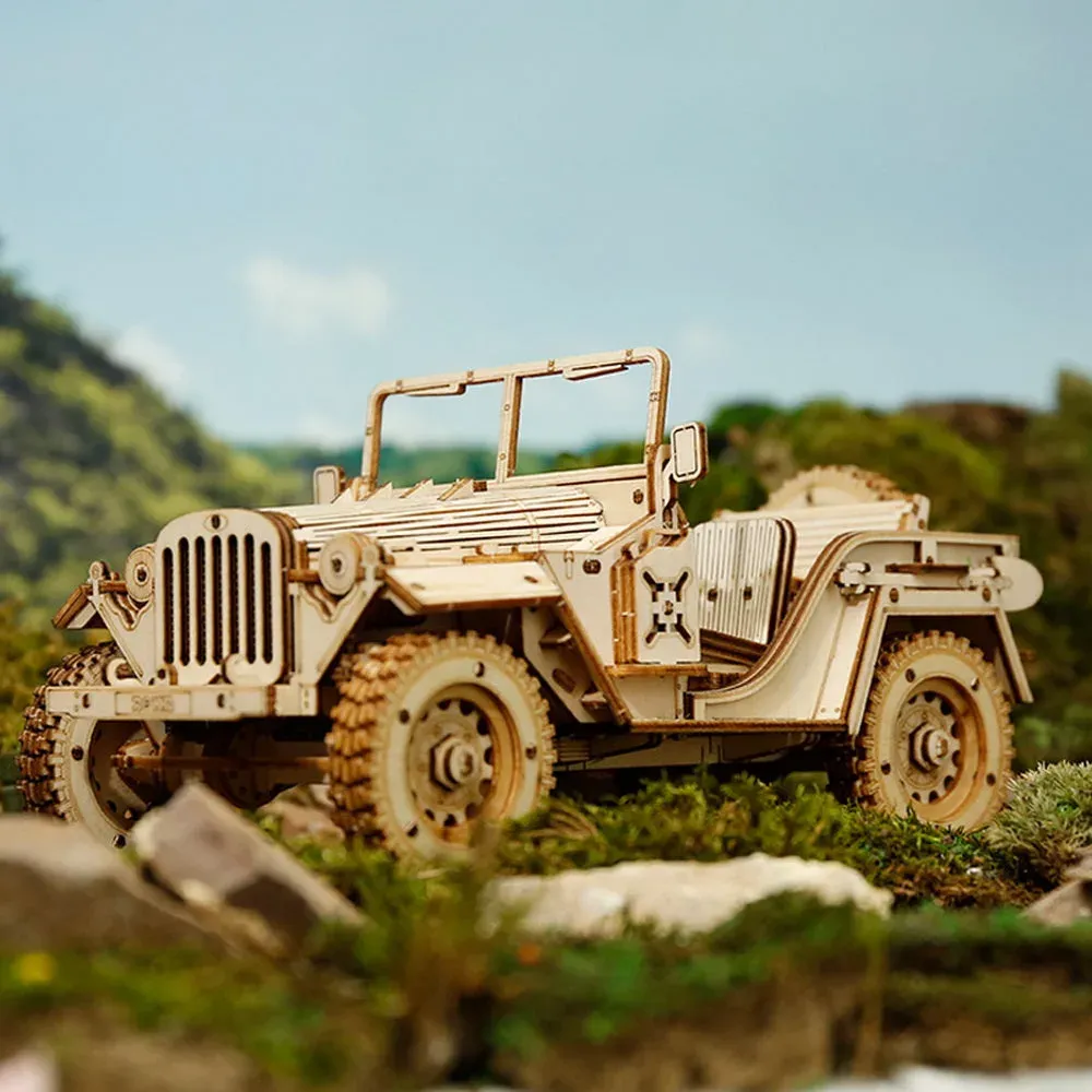 Puzzle 3D voiture de terrain de l'armée : vue 4
