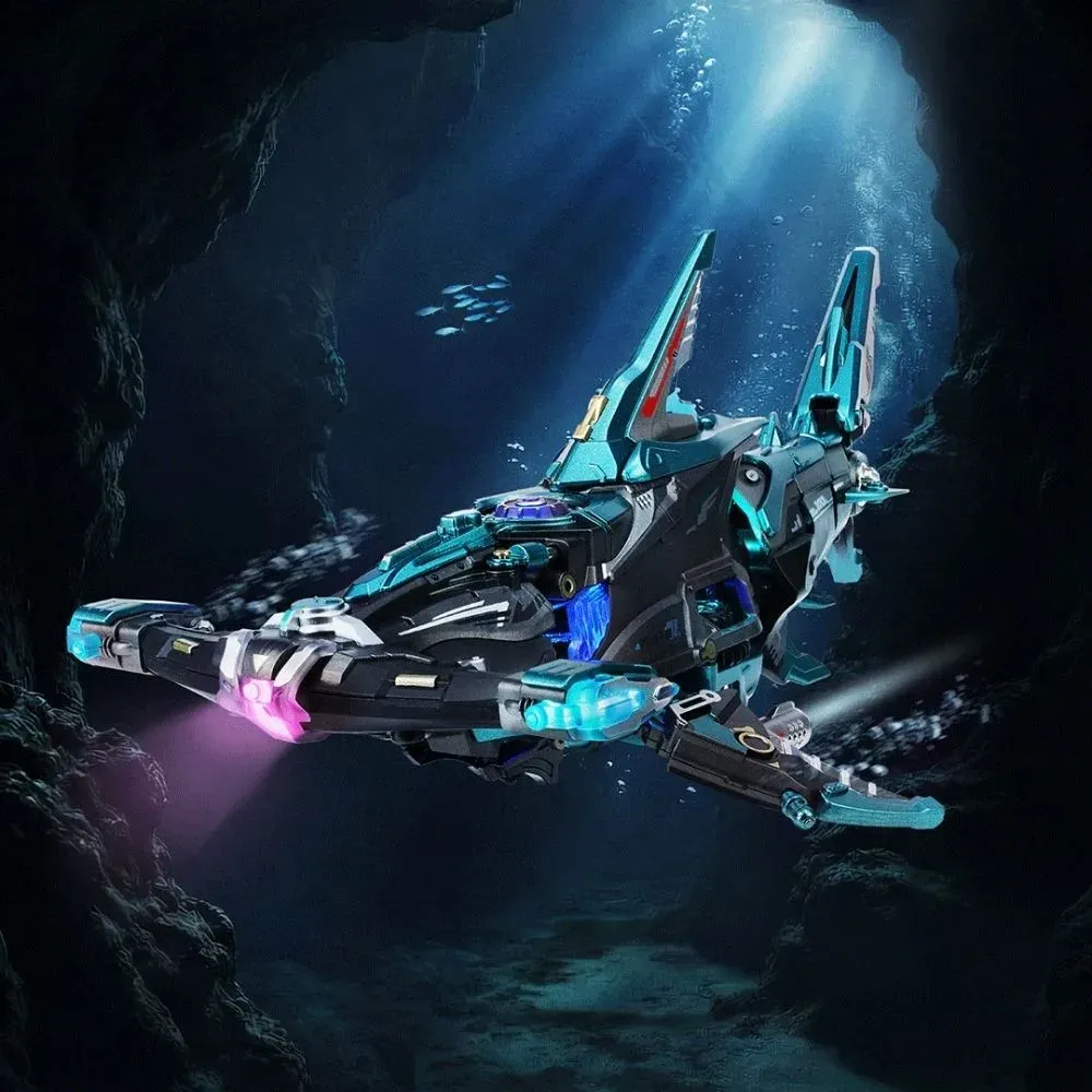 Puzzle 3D requin-marteau lumineux : vue 3
