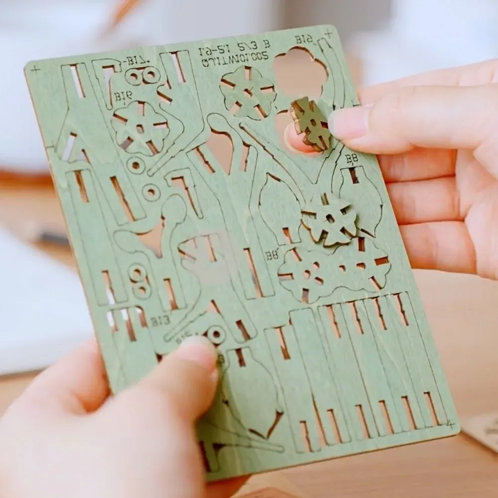 Puzzle 3D branche de sakura en bois : vue 4