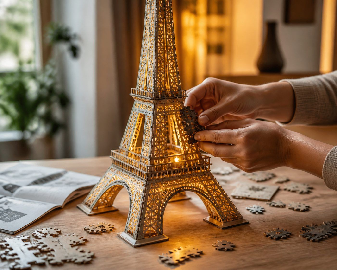 4. Monter une Tour Eiffel 3D lumineuse sans fragiliser la structure