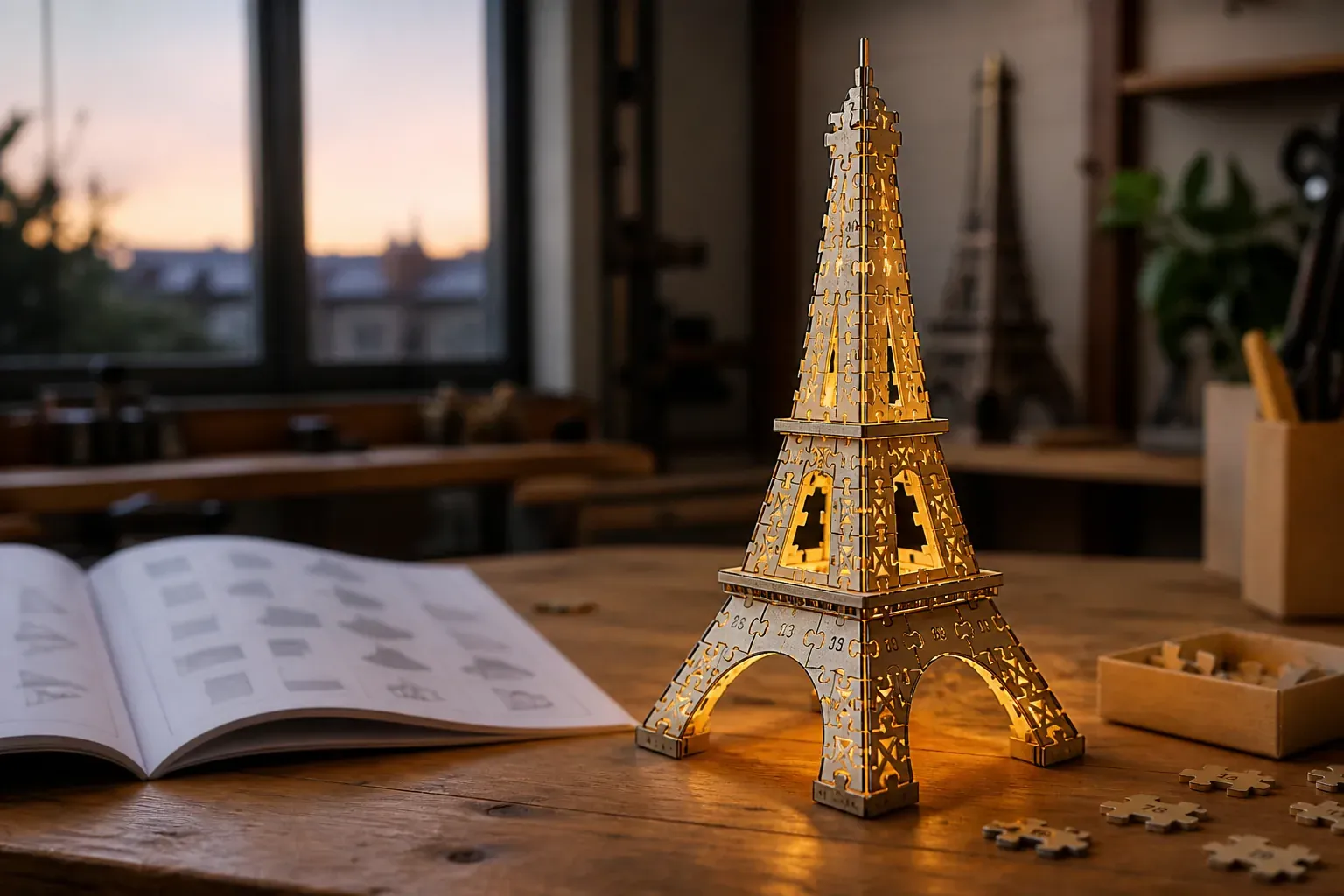 Le puzzle 3D Tour Eiffel lumineux : montage et modèles