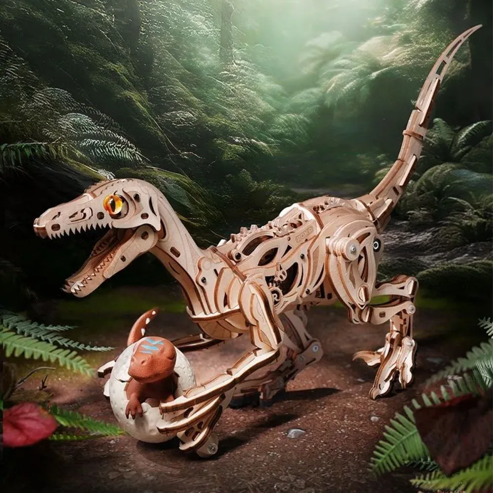 Puzzle 3D vélociraptor : vue 3