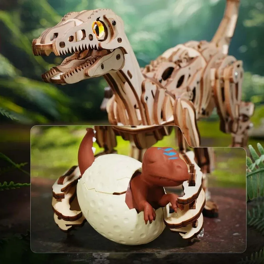 Puzzle 3D vélociraptor : vue 4