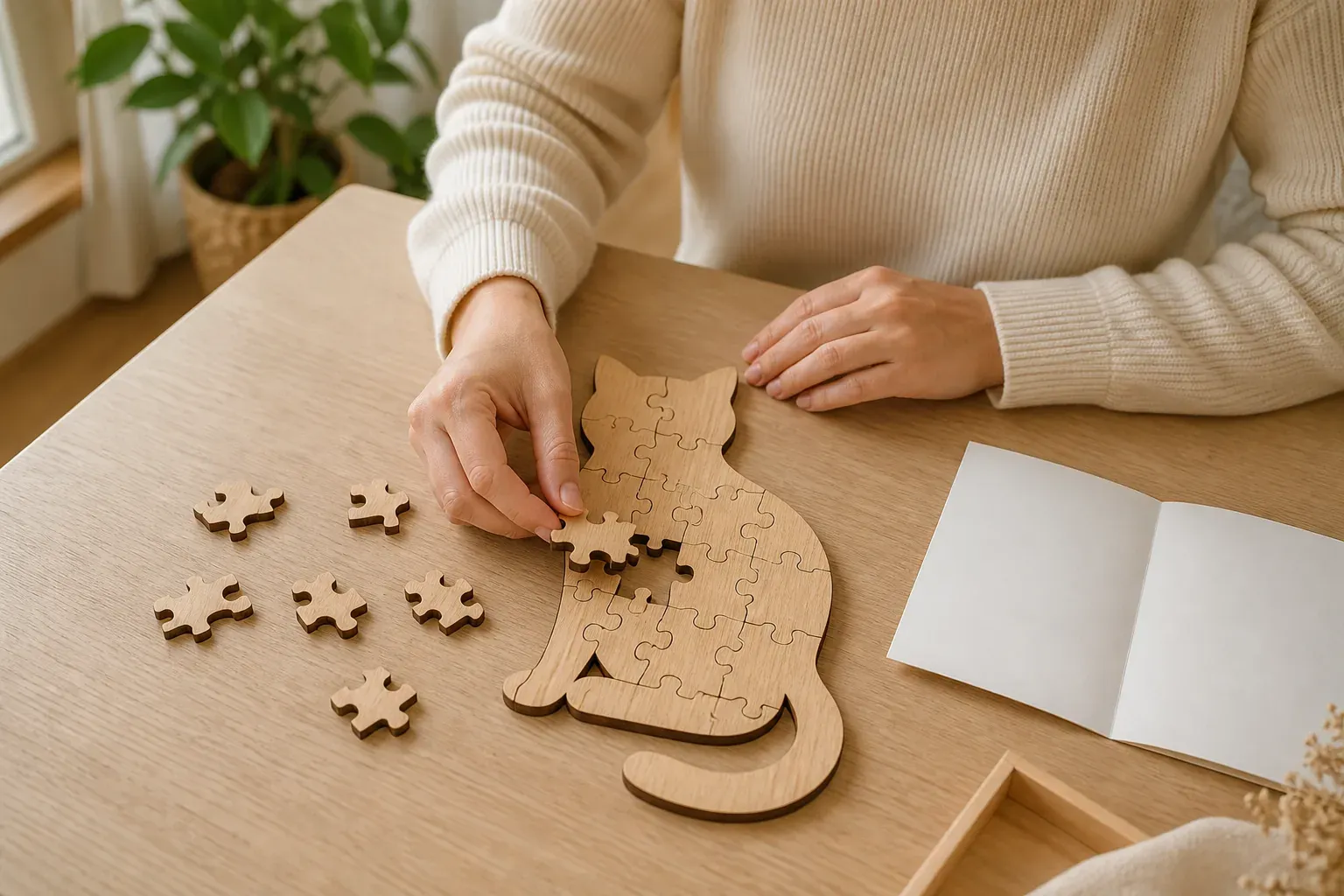 Quel puzzle bois chat adulte choisir selon son niveau ?