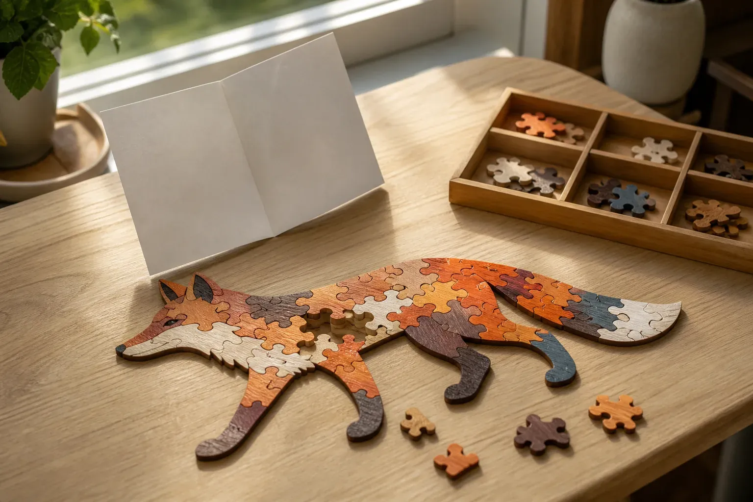 Le puzzle bois en forme d’animaux : choisir et assembler