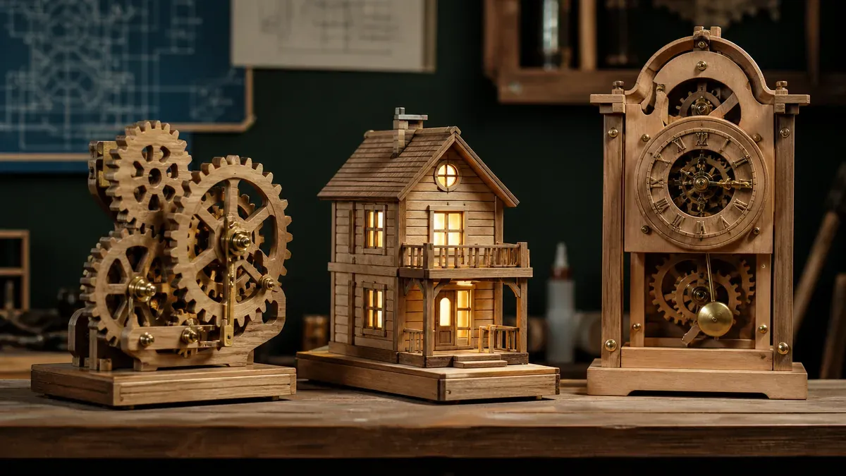 Robotime maquette, maquette Rokr, maquette bois Ugears : quelles différences